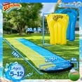 thumbnail image 2 of Wham-O Slip N Slide Double Wave Rider 18ft with Boogie, for Kids 5-12 Years Summer Toys Easy Setup, 2 of 7