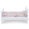 thumbnail image 4 of Cama de Casa de Muñecas ANGGREK Muebles de Madera Blanco 16,5 x 12 x 9 cm, 4 of 8
