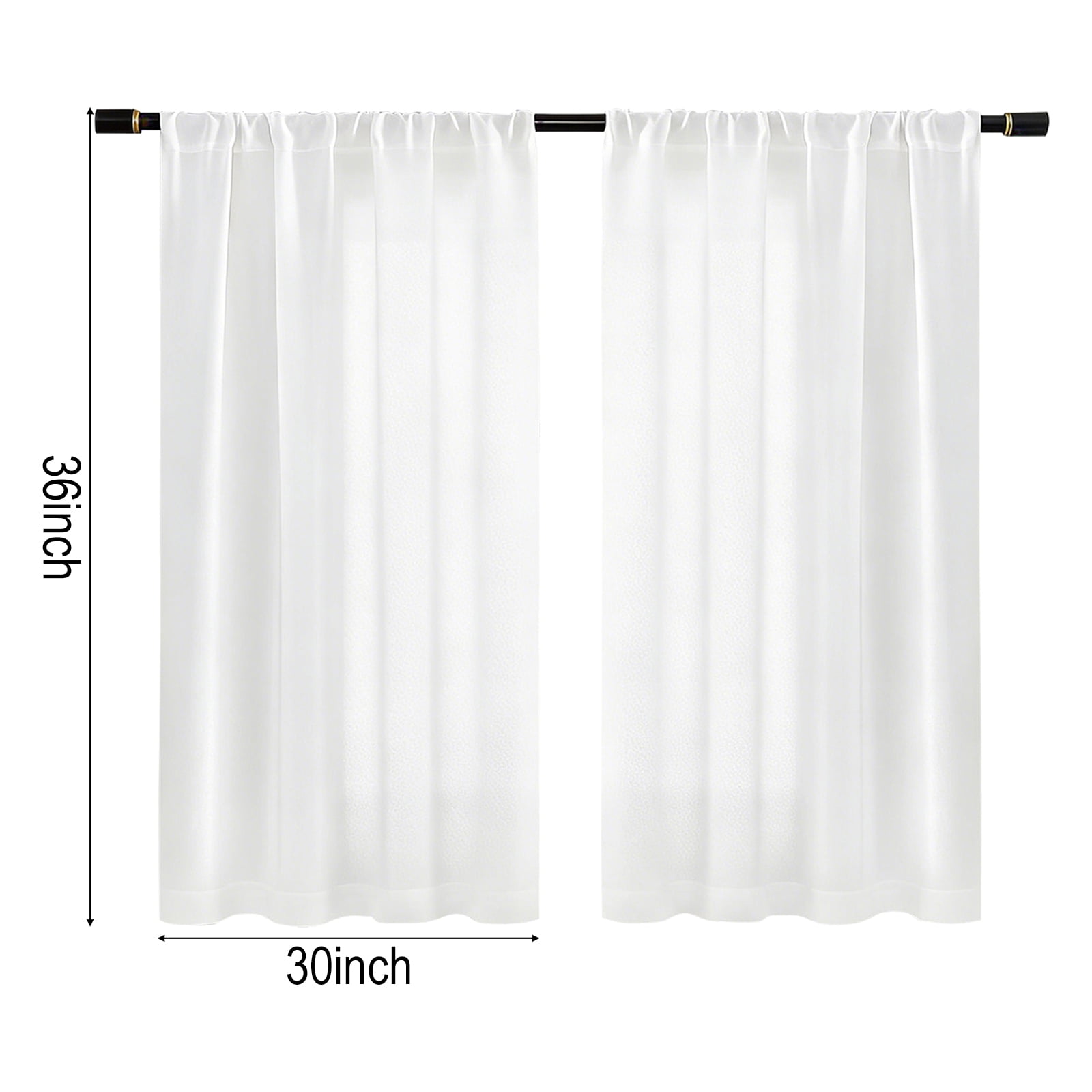 2 Panels Linen Curtains Set for Living Room Bedroom, Light Filtering Textured Soft Window Curtain, Airy Soft Rod Pocket Elegant Drapes