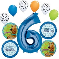 Anagram Scooby Dooby Doo 6th Birthday Party Supplies 11 pc Balloon Bouquet Decorations