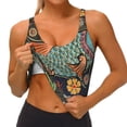 thumbnail image 4 of Lsque Rich Fish Printed Women'S Sports Bra, Compression, Moisture Wicking, High-Impact Sports Bra For Women,Supportive sports bra-X-Large, 4 of 9