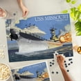 thumbnail image 5 of Lantern Press 1000 Piece Jigsaw Puzzle, USS Missouri, Side View Guns, 5 of 5