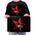 thumbnail image 4 of Placa Metal Vintage Banda Música Pintura Hierro Rectangular Bar Artística 30x20cm, 4 of 9