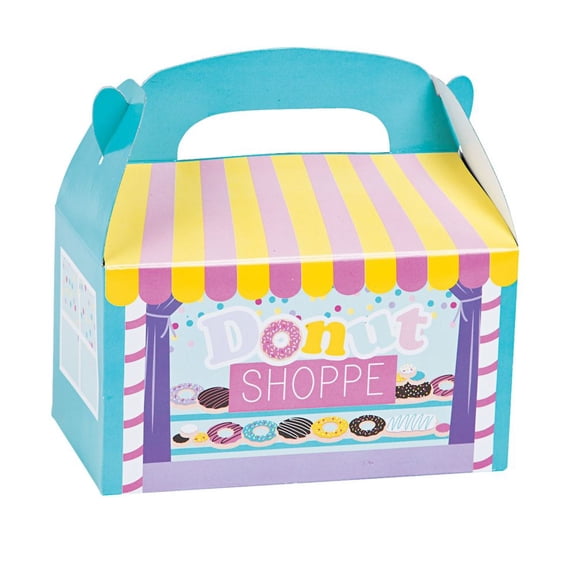 Donut Party Treat Boxes - Party Supplies - 12 Pieces
