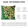 thumbnail image 6 of Acheng St. Patrick's Day Pillow Covers Set of 2, Green Shamrocks Lucky Charm Irish Kisses Leprechaun Hat Farmhouse Throw Pillowcases for Home Sofa Couch Cushion Decoration White, 6 of 6