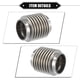 thumbnail image 5 of Tubo flexible de escape para automóvil, 50.8x82 mm 2 x 3.23 Tubos de conector flexible de escape Fuelle universal para automóvil Durable Acero inoxidable Tono plateado, 5 of 7