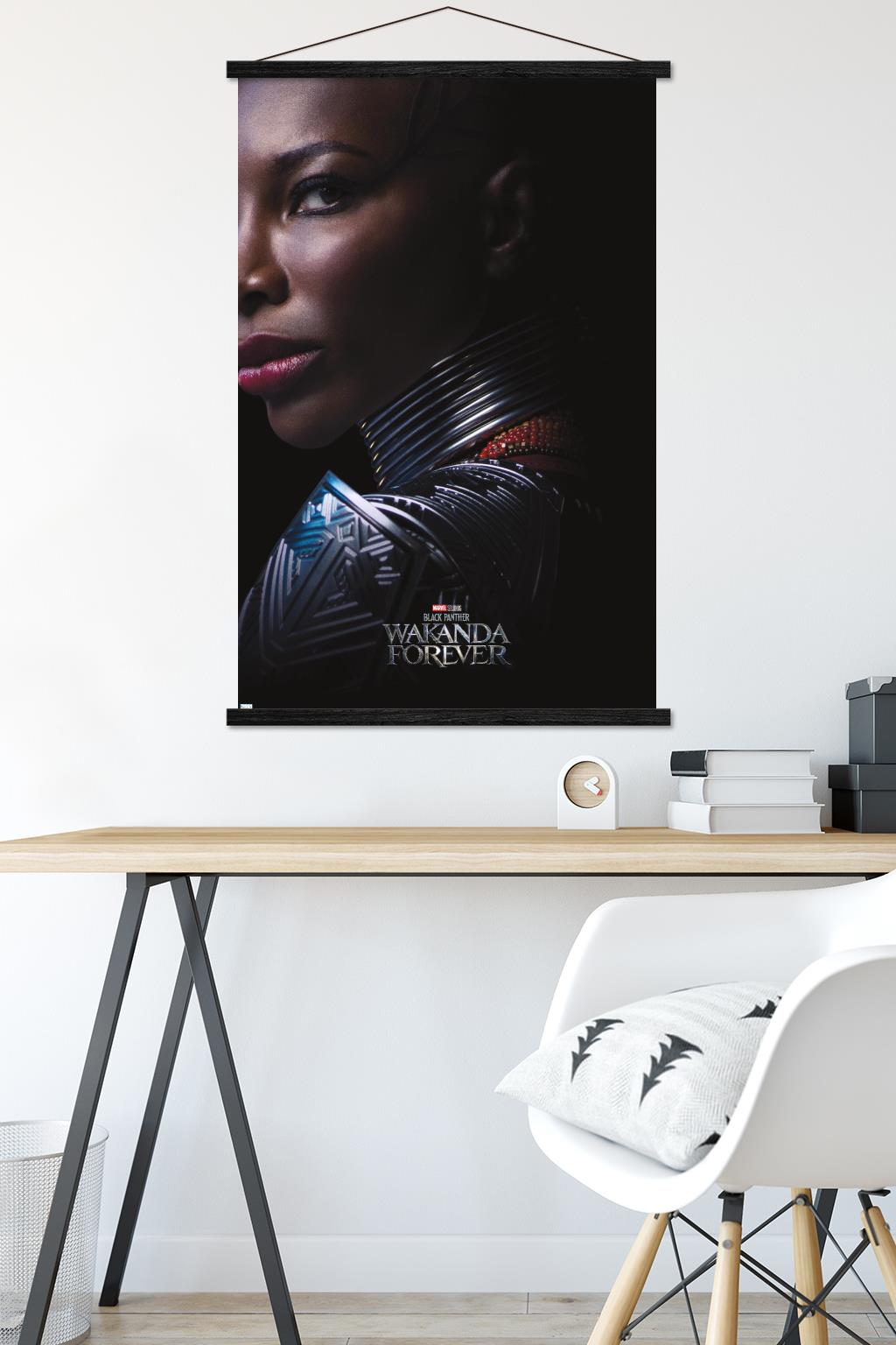 Marvel Black Panther: Wakanda Forever - Aneka One Sheet Wall Poster with Magnetic Frame, 22.375" x 34"