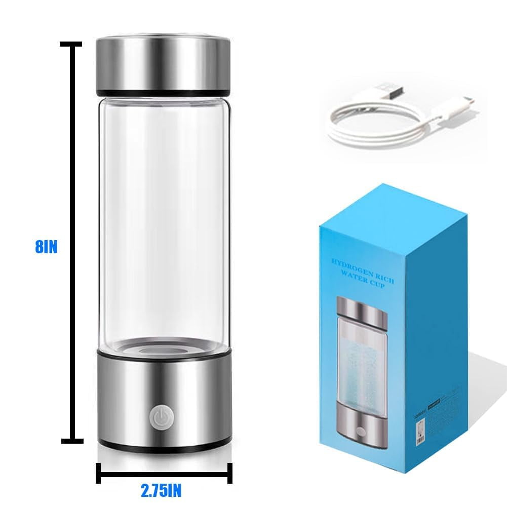 H2next Hydrogen Water Bottle, H2 Next Hydrogen Water Bottle with SPE & PEM Technology, Portable Hydrogen Water Bottle Generator - Protect Your Health with Hydrogen, for Home Office Travel (Blue)
