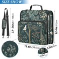 thumbnail image 2 of FORMRS Zipper Binder with Shoulder Strap 2-inch Ring 500 Sheet Capacity File Bag, Floral Forest Scene, 2 of 5