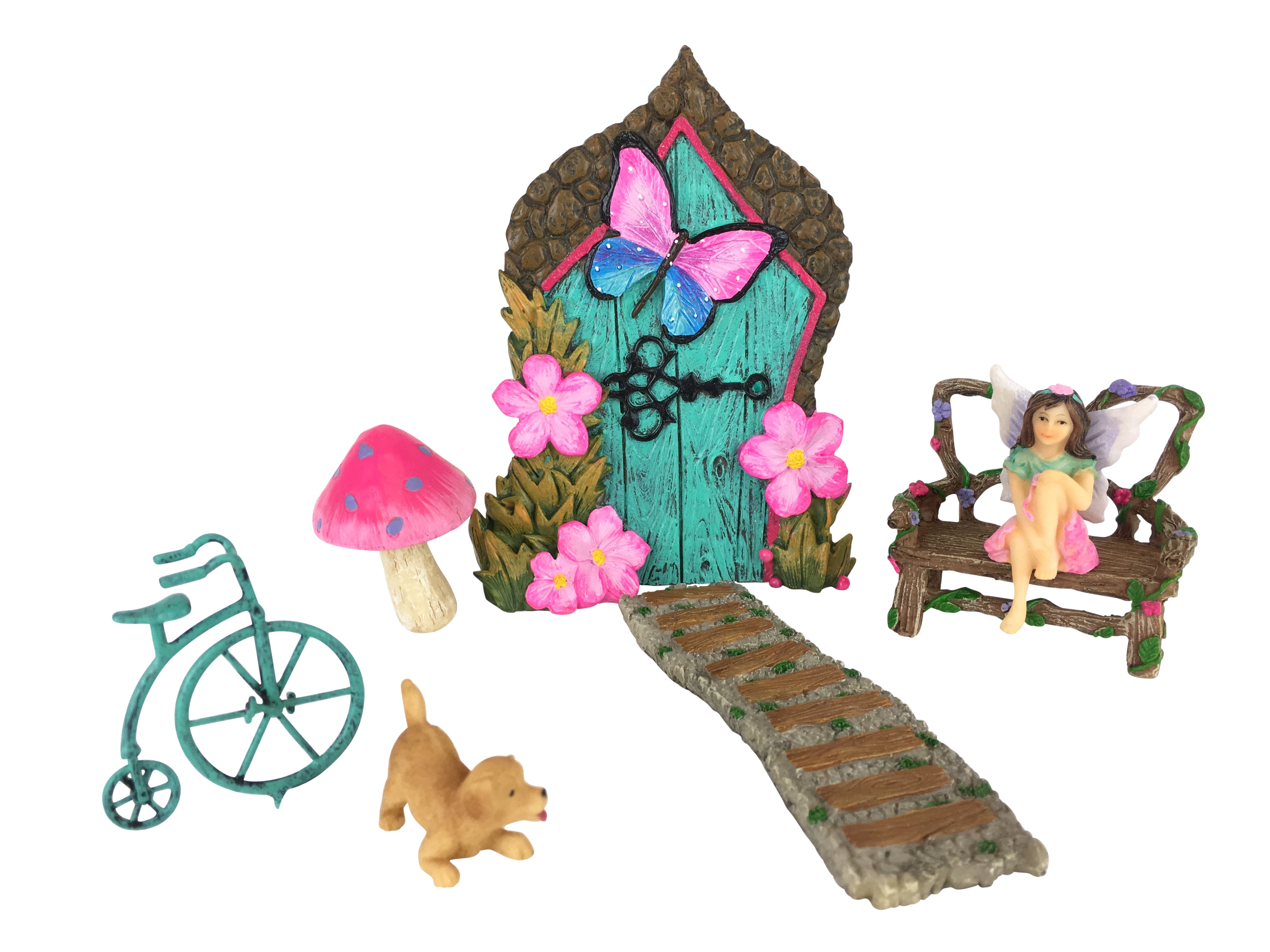 Musical Sisters 7 Pieces Set for Miniature Garden Fairy Garden Figurines Set