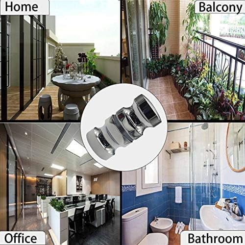 2 Set Shower Screen Handle Bathroom Door Handle Knob with Solid Stainless Steel for Replacement Groove Glass Door(Install Screw 7.8x30mm)