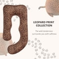 thumbnail image 3 of Almohada de embarazo Chilling Home en forma de U, 147 cm, estampado de leopardo, 3 of 6