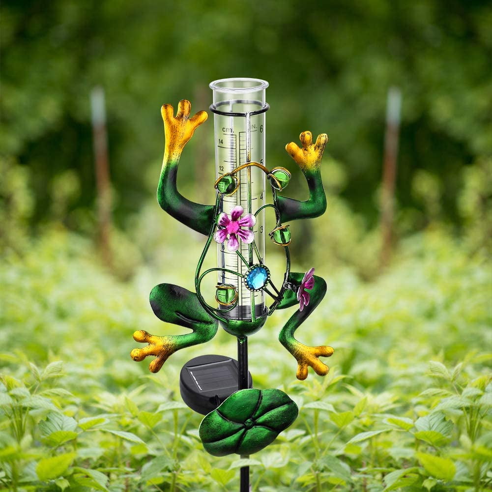 Litake 6" Capacity Glass Rain Gauge Replacement Tube for Yard Garden Outdoor, Overall Size 7.5in Depth x 1.4in Diameter and Weather-Resistant