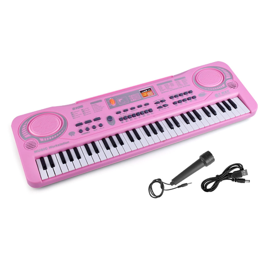 Red 25 Full Size Keys Piano Keyboard Kids Educational Learn-to-Play Mini Piano Musical Instrument Keyboard Toy M SANMERSEN Kids Piano