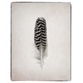 thumbnail image 2 of Van Swearingen, Debra 12x14 Gold Ornate Wood Framed with Double Matting Museum Art Print Titled - Feather I BW, 2 of 4