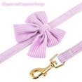 thumbnail image 4 of Minzimin Dog Collar and Leash Set with Bowtie, Soft & Cute Puppy Collar, Cotton Puppy Collar with Adjustable Metal Buckle for Small, Medium Dog, 4 of 9