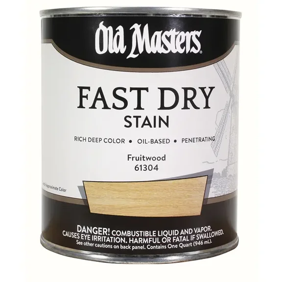 qt Old Masters 61304 Fruitwood Fast Dry Stain Interior Oil-Based Wood Stain