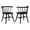 Black, variant on Coaster Jeffries 18" Mid-Century Wood Windsor Dining Side Chair in Walnut
