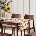 thumbnail image 4 of Pumpkin Mushroom Fall Table Runner, 13 x 72-Inch Autumn Leaves Harvest Thanksgiving Table Decor for Kitchen, Dining Room, Mantel and Farmhouse Party, 4 of 6