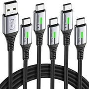 USB C Cable, INIU 【5 Pack 3.1A】Charging USB Type C Cable, (3.3+3.3+6.6+6.6+10ft) Nylon Charger USB-C Cables for Samsung