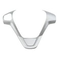 thumbnail image 4 of Funda para volante con efecto fibra de carbono, fácil instalación, accesorio duradero para coche. Plata, 4 of 9