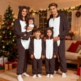 thumbnail image 6 of Shadoumai Family Matching Hooded Pajamas Fuzzy Christmas Onesie Pajamas Jumpsuits One Piece Zipper Hooded Warm Sherpa Romper Sleepwear Cute Playsuit, 6 of 6