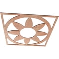 thumbnail image 2 of Ekena Millwork 24"OD x 8 3/8"ID x 1/4"T Blume Wood Fretwork Pierced Ceiling Medallion, Cherry, 2 of 3
