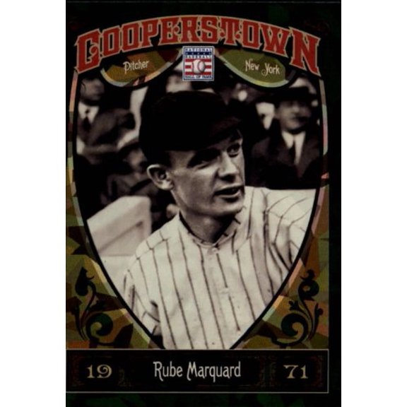 2013 Panini Cooperstown Green Crystal #20 Rube Marquard MLB Baseball Trading Card