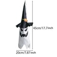 thumbnail image 4 of 2pcs, Glowing Ghost Witch Hat Halloween Decorations - Outdoor Hanging Lighted Decor for Yard, Tree, and Garden - Perfect for Halloween Parties and Celebrations, 4 of 4