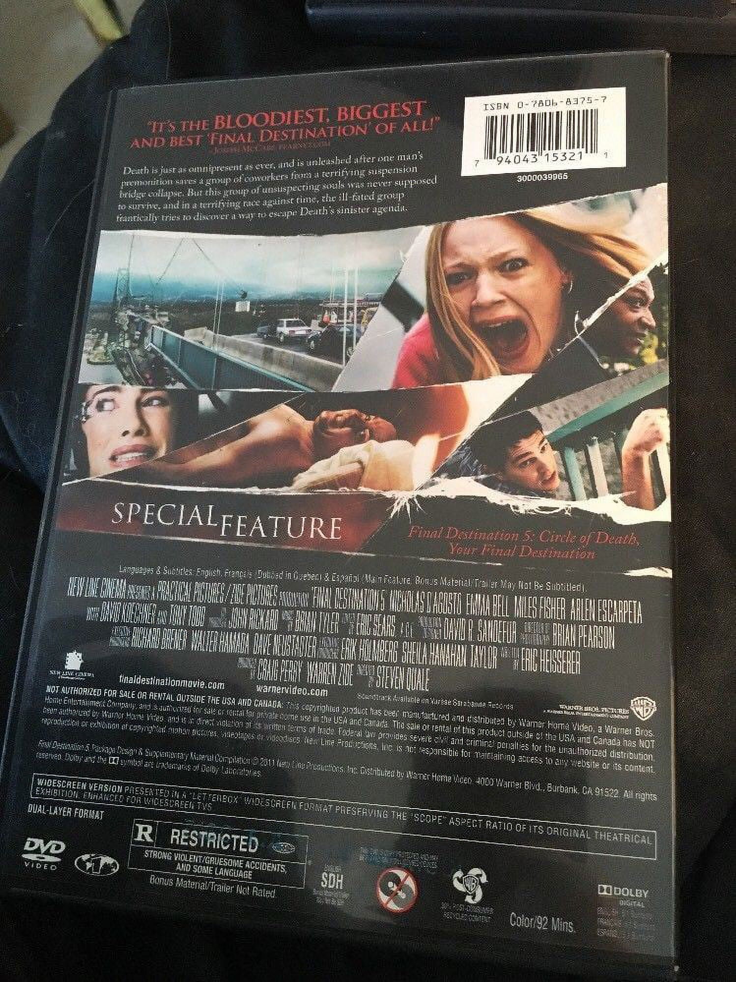 Final Destination 5 (DVD ) - Walmart.com