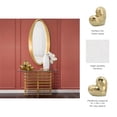 thumbnail image 6 of Decorative Ceramic Heart Sculpture for Home Decor - Ornament for Bathroom, Office, and Living Room Decor - Modern Figurine Accent for Bedroom, Shelf Display, and Coffee Table - 11", Gold & Metallic, 6 of 15