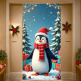 thumbnail image 5 of Festive Design Merry Christmas Reindeer Illustration Holiday Banner for Christmas Party Home Decoration Celebration, 5 of 9