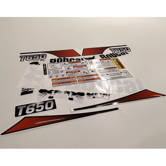 411 Decals Aftermarket Replacement Sticker Set Compatible with Bobcat T650 Skid Steer Loader