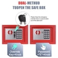 thumbnail image 4 of Uxcell Digital Security Box, Box with Electronic Keypad for Home, Business, or Travel Use Red, 4 of 6