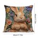 thumbnail image 3 of CaiYueKe Easter Bunny Egg Pillow Cover - Decorative Throw Pillow Case for Sofa Bed Chair Home Decor, Soft Breathable Washable Hypoallergenic Spring Holiday Decoration, 3 of 7