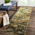 thumbnail image 2 of HOMERRY Runner Rug 2' x 6' Abstract Area Rug for Living Room Low Pile Carpet, Brown/Multi, 2 of 5