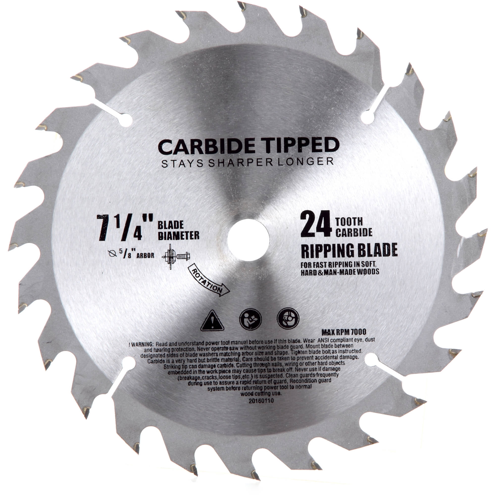 Hyper Tough 12-Amp Corded 7-1/4-Inch Circular Saw, AQ10003G