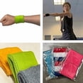 thumbnail image 4 of Couver Unisex Cotton Terry Wrist Sweatbands, 2-Pairs, Thailand Flag, 2.5-Inch, 4 of 7
