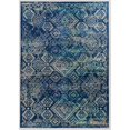 thumbnail image 1 of Linon Emerald Duluth Woven Microfiber Polyester 6'7"x9'7" Rug in Navy, 1 of 3