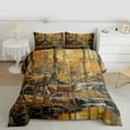 thumbnail image 2 of Feelyou Farmhouse Deer Elk Full Size Comforter Sets, Woodland Wildlife Bedding Comforter Set, Jungle Tree Lake Reversible Bedding Sets, Lightweight Room Decor, 3-Piece, 2 of 8