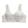 thumbnail image 1 of Aayomet Bralettes for Women Plus Size Rings Breathable Solid Color Comfortable Bra (Beige, 40), 1 of 3