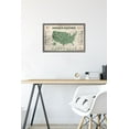 thumbnail image 6 of Jurassic World: Dominion - North American Dinosaur Map Wall Poster, 14.725" x 22.375" Framed, 6 of 6