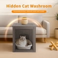 thumbnail image 6 of Outdoor Cat House - Weatherproof Resin Cat Houses for Outdoor Cats, Durable & Insulated Shelter for Garden, Patio, or Backyard, 6 of 8