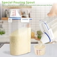 thumbnail image 3 of Recipiente de almacenamiento de arroz Viretec, hermético, libre de BPA, de 1,4 a 2,3 kg, 3 of 8