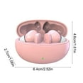 thumbnail image 3 of S90 Wireless Bluetooth Earbuds In Ear Touch Control Bluetooth 5.3 High Fidelity Sound 8H Play 24H Total Battery Copper Speaker Gaming Mode for Music and Videos in Pink, 3 of 6