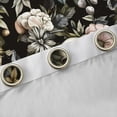 thumbnail image 4 of jejeloiu Retro Rustic Floral Black Out Curtains,Spooky Skull Skeleton Curtains Pack of 2 (42x63 Each),Pink Floral Bedroom Curtains For Adult,Super Cozy Room Decor, 4 of 6