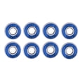 thumbnail image 1 of 8x rodamientos de bolas para monopatín Abec 11 / rodamientos de 608 RS rodamientos de bolas para patines de longboard - Azul Sunnimix Rodamientos de skateboard 608RS, 1 of 6