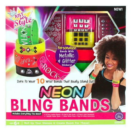 Neon Bling Bands, Take pride in decorating and finishing your own craft and accessories By Just My Style Ship from US