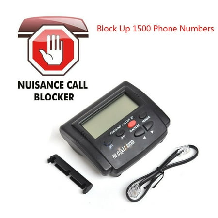 LCD Display Call Blocker for Landline Home Phones with 1500 Capacity,Block All Spam Calls,Hidden Calls,Area Spam (Best Spam Call Blocker)