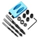 thumbnail image 1 of Kit De Perforación De Agujeros De Bolsillo Juego De Guía De Taladro Oblicuo Para Carpintería Herramienta De Localizador De Posicionador,14Pcs 15 ° Monstrate TO003491-00, 1 of 7